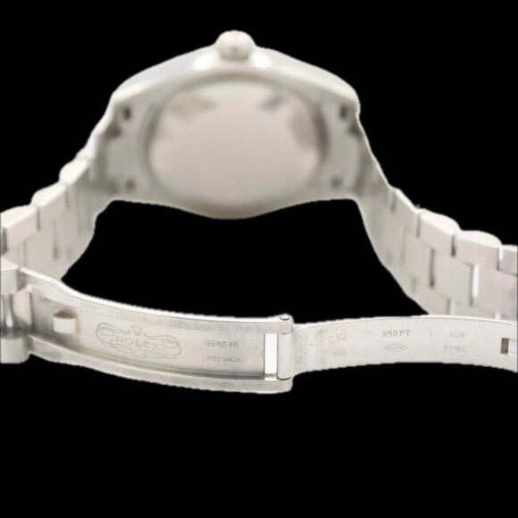 2001 Rolex 178246 Concentric Glacial Datejust Ladies Wristwatch Platinum 950 - Picture 7 of 9